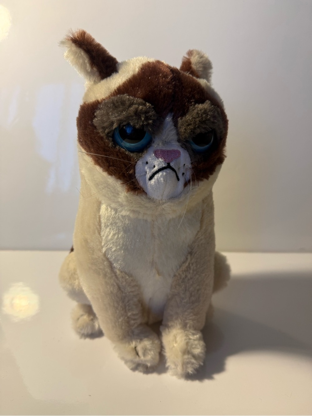 Original Grumpy Cat Meme by Ripple Junction Big Eye Stuffed Animal Plush
